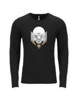 Will C Wood HS Football Skull Crusher - Tri-Blend Long Sleeve