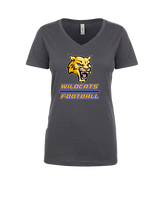 Will C Wood HS Football Split - Womens Vneck