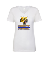 Will C Wood HS Football Split - Womens Vneck