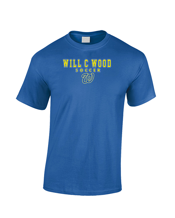 Will C Wood HS Girls Soccer Block 1 - Cotton T-Shirt
