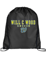 Will C Wood HS Girls Soccer Block 1 - Drawstring Bag