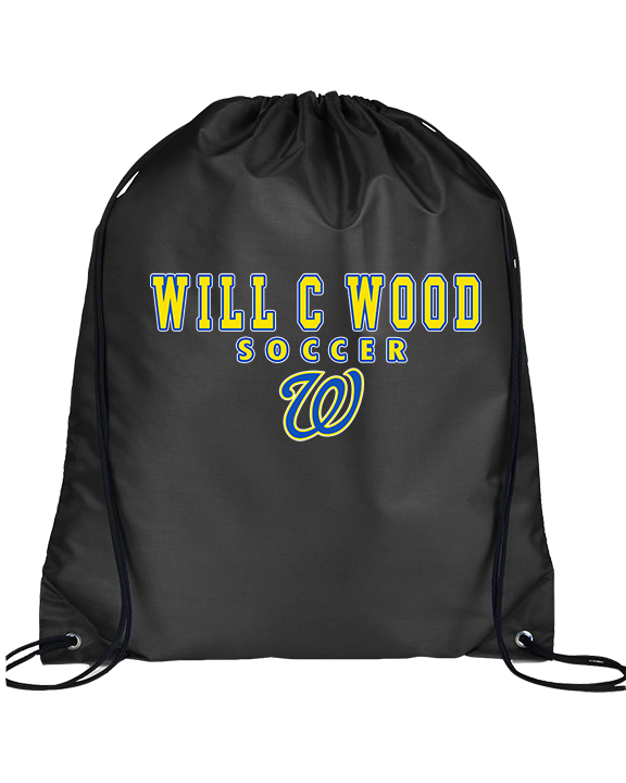 Will C Wood HS Girls Soccer Block 1 - Drawstring Bag