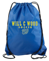 Will C Wood HS Girls Soccer Block 1 - Drawstring Bag