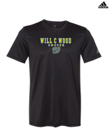 Will C Wood HS Girls Soccer Block 1 - Mens Adidas Performance Shirt