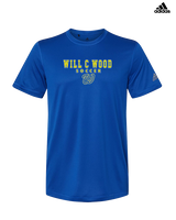 Will C Wood HS Girls Soccer Block 1 - Mens Adidas Performance Shirt