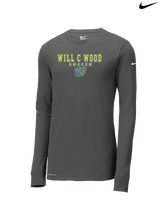 Will C Wood HS Girls Soccer Block 1 - Mens Nike Longsleeve