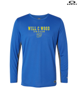 Will C Wood HS Girls Soccer Block 1 - Mens Oakley Longsleeve
