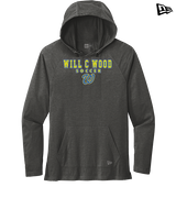 Will C Wood HS Girls Soccer Block 1 - New Era Tri-Blend Hoodie