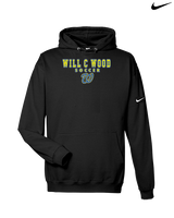 Will C Wood HS Girls Soccer Block 1 - Nike Club Fleece Hoodie
