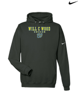 Will C Wood HS Girls Soccer Block 1 - Nike Club Fleece Hoodie