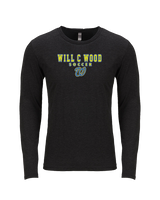 Will C Wood HS Girls Soccer Block 1 - Tri-Blend Long Sleeve