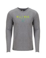 Will C Wood HS Girls Soccer Block 1 - Tri-Blend Long Sleeve