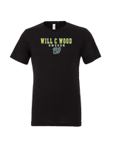 Will C Wood HS Girls Soccer Block 1 - Tri-Blend Shirt