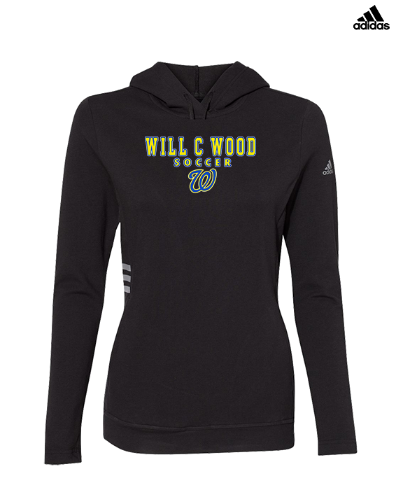 Will C Wood HS Girls Soccer Block 1 - Womens Adidas Hoodie