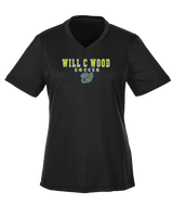 Will C Wood HS Girls Soccer Block 1 - Womens Performance Shirt