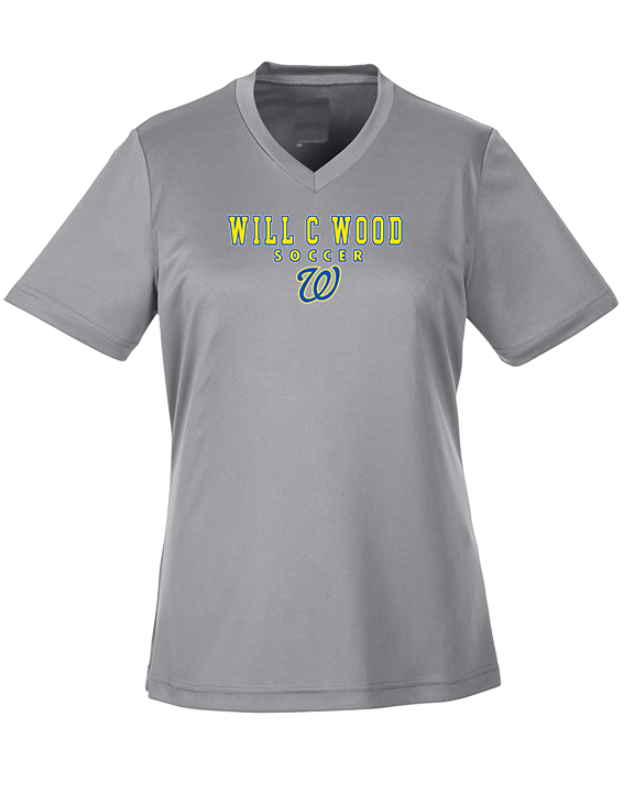 Will C Wood HS Girls Soccer Block 1 - Womens Performance Shirt