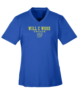 Will C Wood HS Girls Soccer Block 1 - Womens Performance Shirt