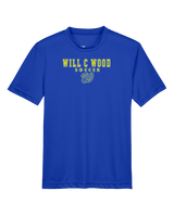 Will C Wood HS Girls Soccer Block 1 - Youth Performance Shirt