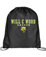 Will C Wood HS Girls Soccer Block 2 - Drawstring Bag