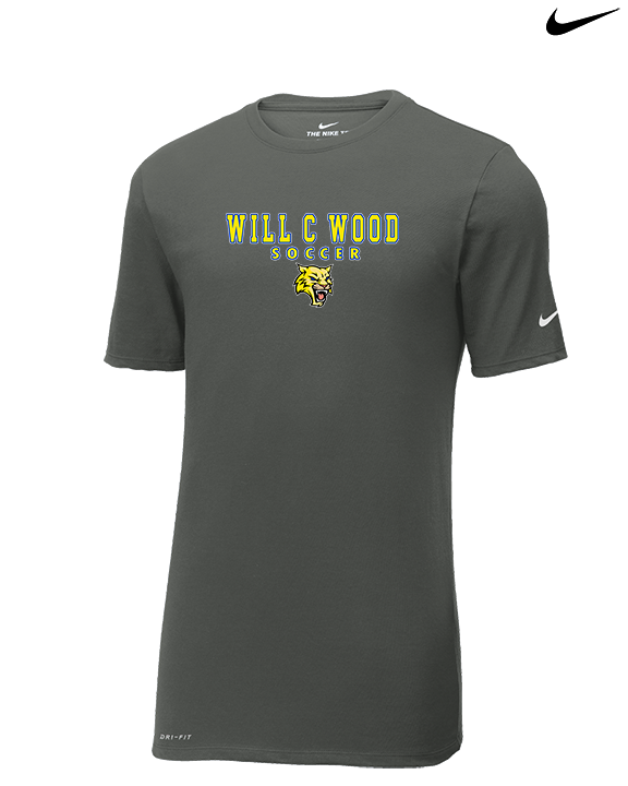 Will C Wood HS Girls Soccer Block 2 - Mens Nike Cotton Poly Tee