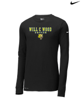 Will C Wood HS Girls Soccer Block 2 - Mens Nike Longsleeve