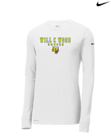 Will C Wood HS Girls Soccer Block 2 - Mens Nike Longsleeve