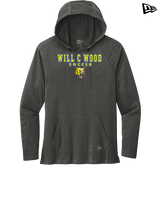 Will C Wood HS Girls Soccer Block 2 - New Era Tri-Blend Hoodie