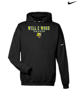 Will C Wood HS Girls Soccer Block 2 - Nike Club Fleece Hoodie