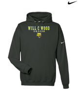 Will C Wood HS Girls Soccer Block 2 - Nike Club Fleece Hoodie
