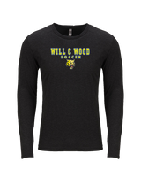 Will C Wood HS Girls Soccer Block 2 - Tri-Blend Long Sleeve