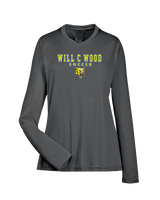Will C Wood HS Girls Soccer Block 2 - Womens Performance Longsleeve