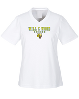 Will C Wood HS Girls Soccer Block 2 - Womens Performance Shirt