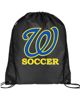 Will C Wood HS Girls Soccer Custom 1 - Drawstring Bag