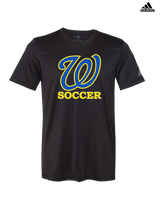 Will C Wood HS Girls Soccer Custom 1 - Mens Adidas Performance Shirt