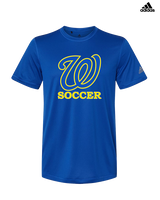 Will C Wood HS Girls Soccer Custom 1 - Mens Adidas Performance Shirt