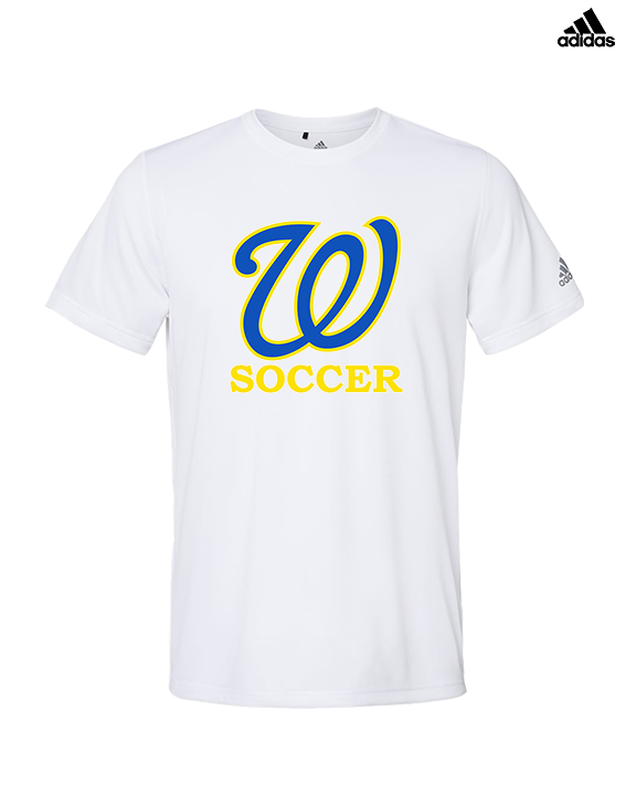 Will C Wood HS Girls Soccer Custom 1 - Mens Adidas Performance Shirt