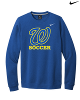 Will C Wood HS Girls Soccer Custom 1 - Mens Nike Crewneck