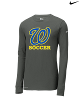 Will C Wood HS Girls Soccer Custom 1 - Mens Nike Longsleeve