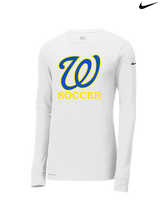 Will C Wood HS Girls Soccer Custom 1 - Mens Nike Longsleeve