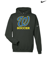 Will C Wood HS Girls Soccer Custom 1 - Nike Club Fleece Hoodie