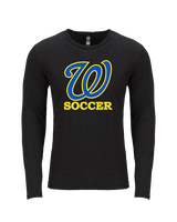 Will C Wood HS Girls Soccer Custom 1 - Tri-Blend Long Sleeve