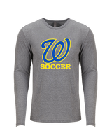 Will C Wood HS Girls Soccer Custom 1 - Tri-Blend Long Sleeve