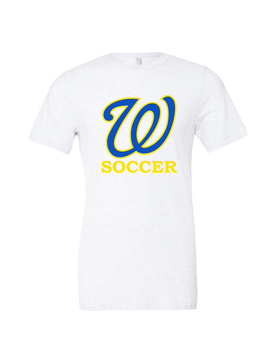 Will C Wood HS Girls Soccer Custom 1 - Tri-Blend Shirt