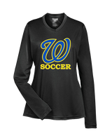 Will C Wood HS Girls Soccer Custom 1 - Womens Performance Longsleeve