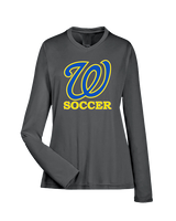 Will C Wood HS Girls Soccer Custom 1 - Womens Performance Longsleeve