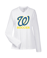 Will C Wood HS Girls Soccer Custom 1 - Womens Performance Longsleeve