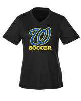 Will C Wood HS Girls Soccer Custom 1 - Womens Performance Shirt