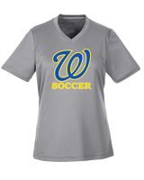 Will C Wood HS Girls Soccer Custom 1 - Womens Performance Shirt