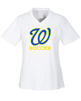 Will C Wood HS Girls Soccer Custom 1 - Womens Performance Shirt