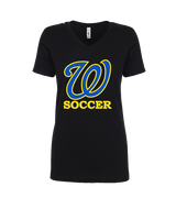 Will C Wood HS Girls Soccer Custom 1 - Womens Vneck